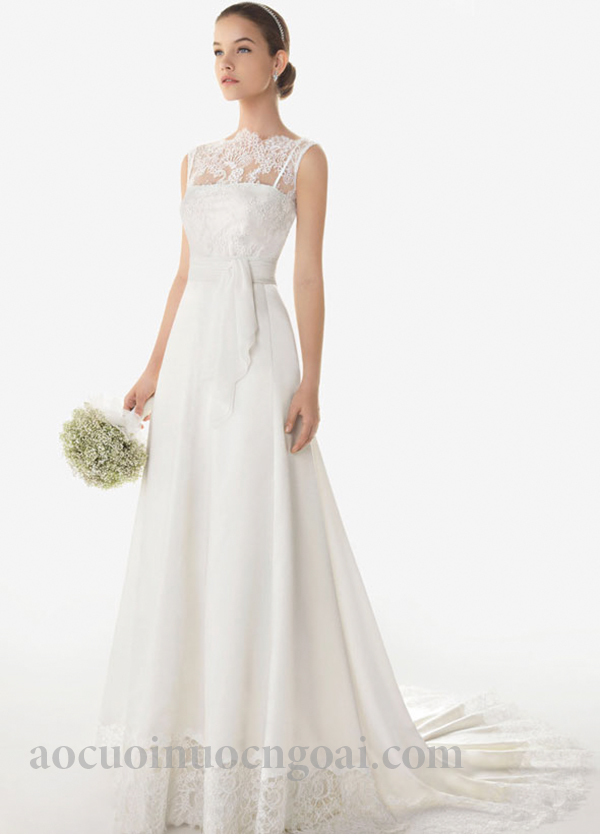 ao cuoi chu a thanh lich co cao dap ren 