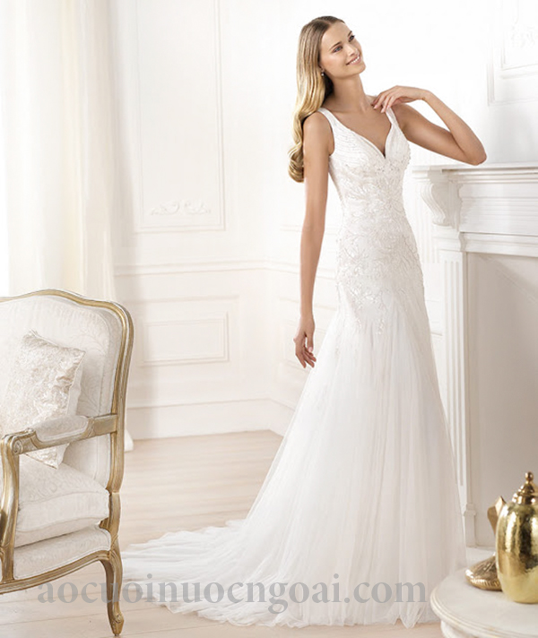 ao cuoi da hoi co tim dang suong duoi ca om nhe  