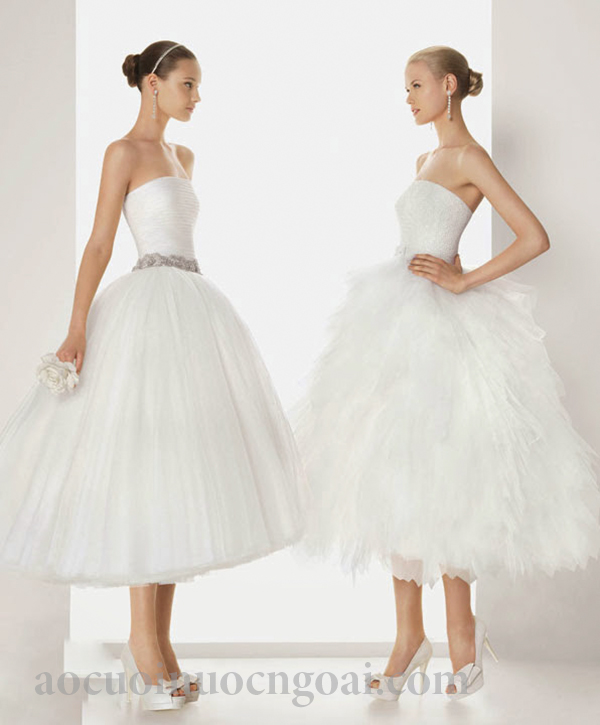 ao cuoi ngan tung xoe cup nguc xinh xan