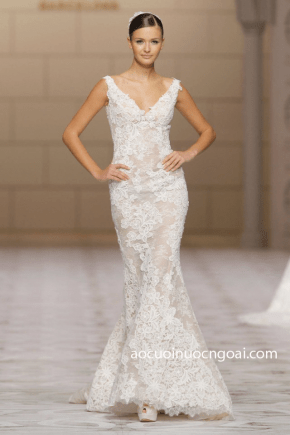 ao cuoi duoi ca dap ren toan than an tuong va tinh te