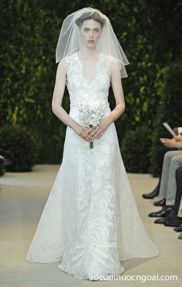 ao cuoi chu a co v dap ren dep 