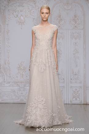 ao cuoi chu a co thuyen tay lo mau tim nhat