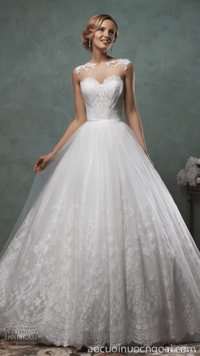 ao cuoi cong chua cup nguc tim dap ren goi cam