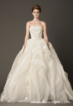 ao cuoi tung xoe cup nguc tim xep tang long lay verawang