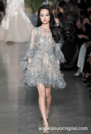 ao cuoi ngan tay lo co thuyen mau xam tro sang trong