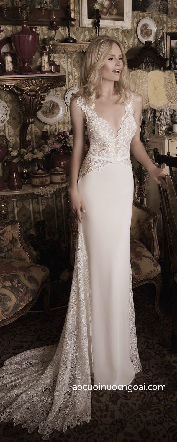 ao cuoi duoi ca co tim duoi dai dap ren