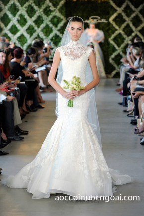 ao cuoi duoi ca dap ren co cao tay ngan