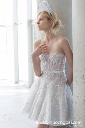 ao cuoi ngan dam da tiec dinh ren