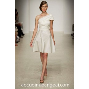 ao cuoi ngan , dam da tiec satin 5230