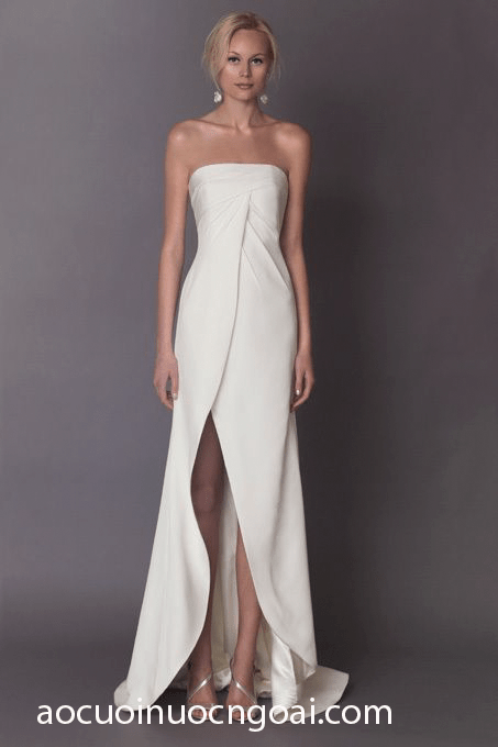 ao cuoi cup nguc don gian sang trong 