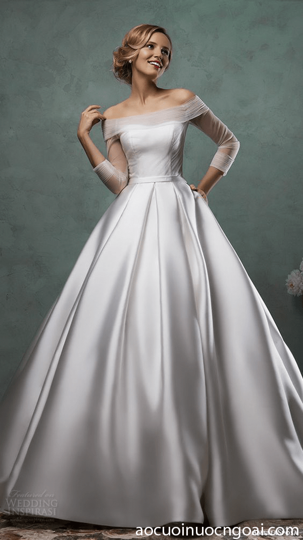 ao cuoi co thuyen don gian goi cam 