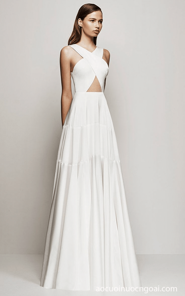 ao cuoi croptop chu a don gian sang trong 