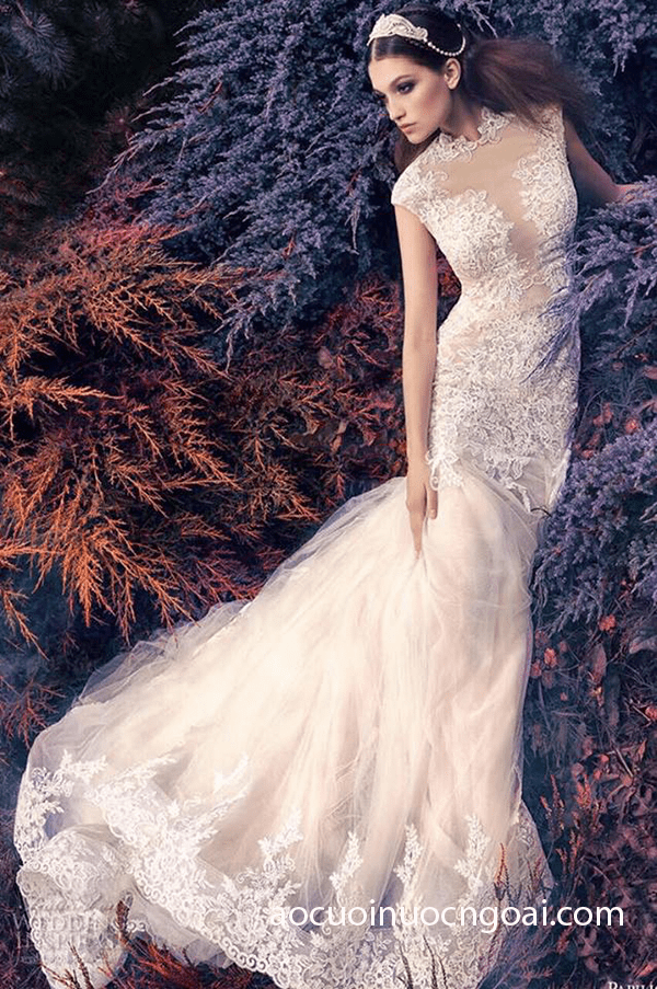 ao cuoi duoi ca dap ren chan xuyen thau sexy goi cam