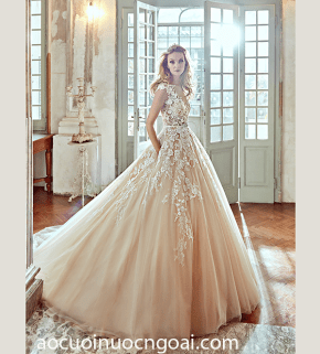 ao cuoi cong chua dinh ren dep va goi cam