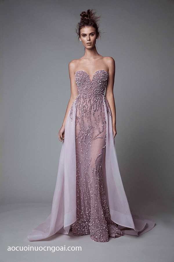 ao cuoi duoi ca cup nguc tim mau tim nhe nhang 