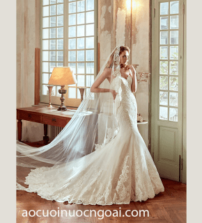 ao cuoi duoi ca cup tim duoi dai dap ren dep