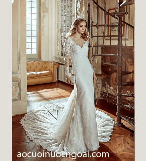 ao cuoi duoi ca tay dai duoi dai dap ren long lay