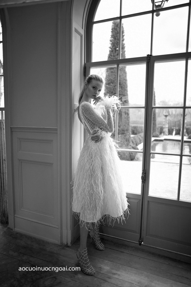 ao cuoi ngan tay dai long lay 