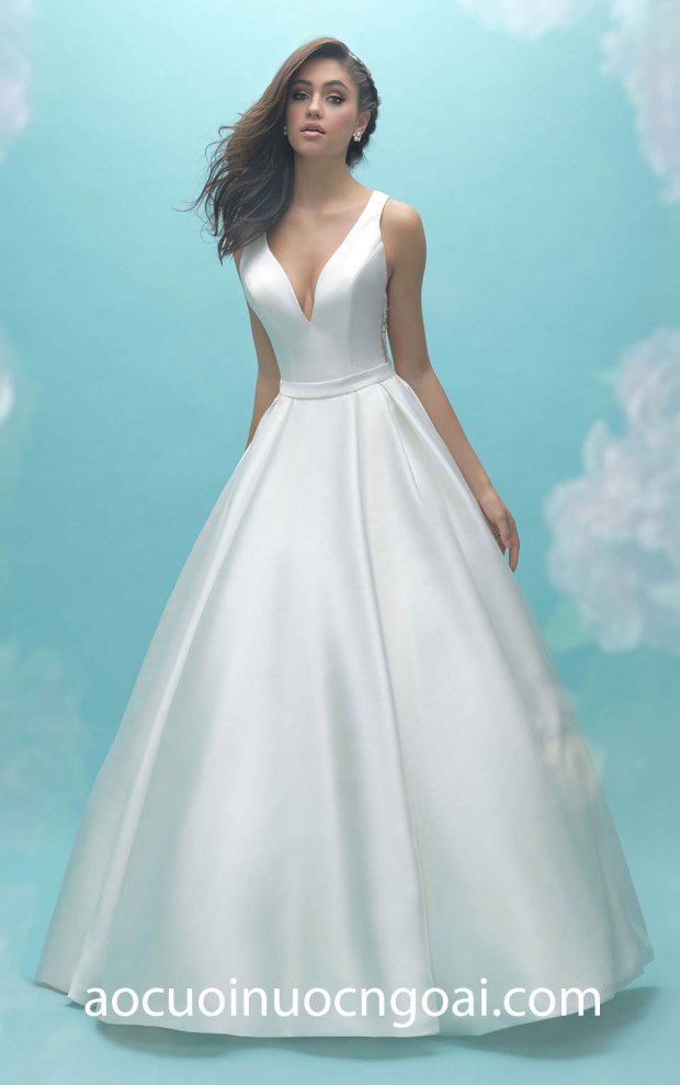 ao cuoi Allure Bridals FW17-22 minimalist wedding dress ao cuoi meera meera