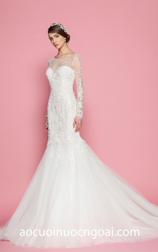 ao cuoi nuoc ngoai AO CUOI GEORGES HOBEIKA Bridal-Spring-Summer 2018-Look-19_1 may ao cuoi dep ao cuoi meera meera fashion concept