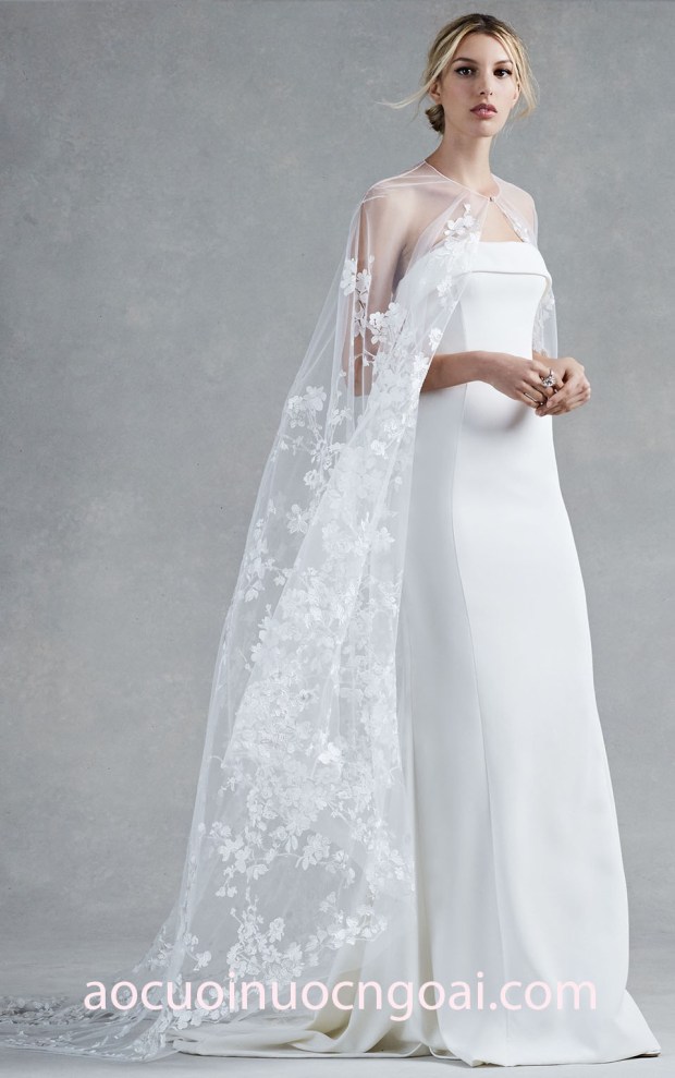 ao cuoi nuoc ngoai Oscar BRIDAL FALL 2017 LOOK 3 HENSLEY may ao cuoi dep tp hcm meera meera fashion concept