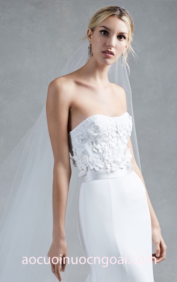 ao cuoi nuoc ngoai Oscar BRIDAL FALL 2017 LOOK 7 HANNA may ao cuoi meera meera fashion concept