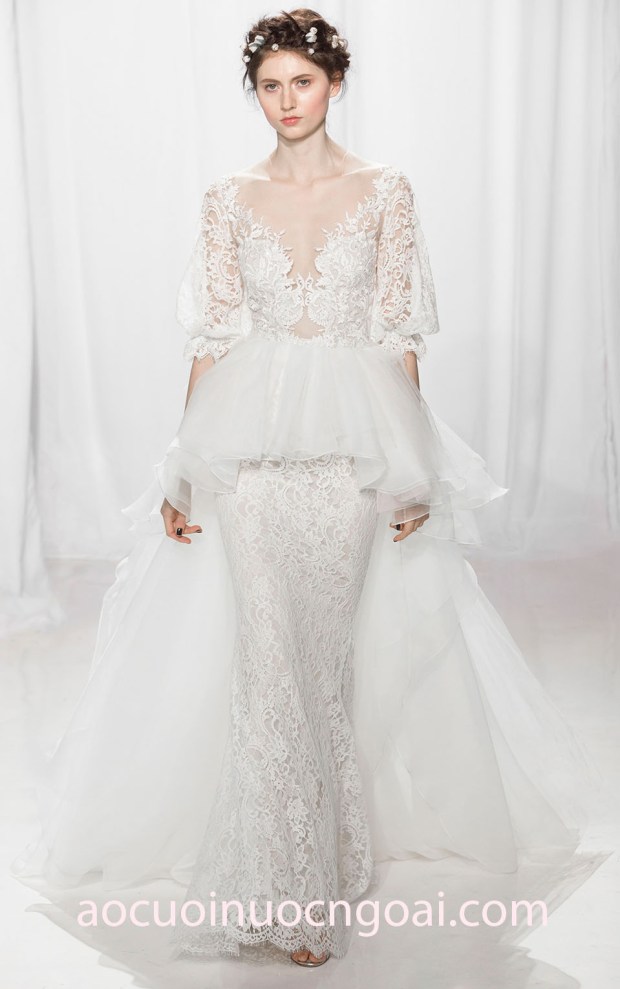 ao cuoi meera meera bridal Reem Acra FW17 Look_20-1 ao cuoi peplum may ao cuoi nuoc ngoai dep