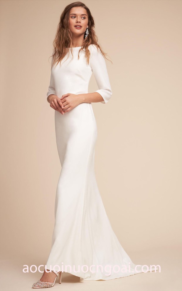 ao cuoi don gian BHLDN Bridal SS18 Bacall Gown may ao cuoi duoi ca dep sai gon ao cuoi meera meera bridal