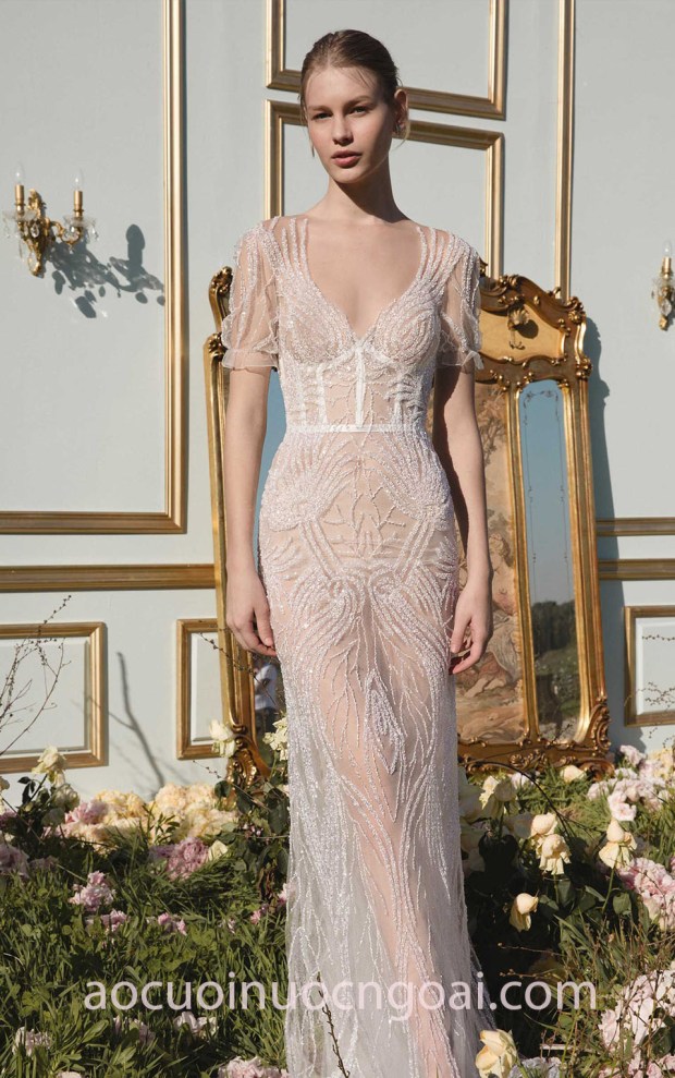 ao cuoi duoi ca xuyen thau sexy Dana Harel 2018 Garden 565A5 dia chi may ao cuoi duoi ca dep sai gon ao cuoi meera meera fashion concept