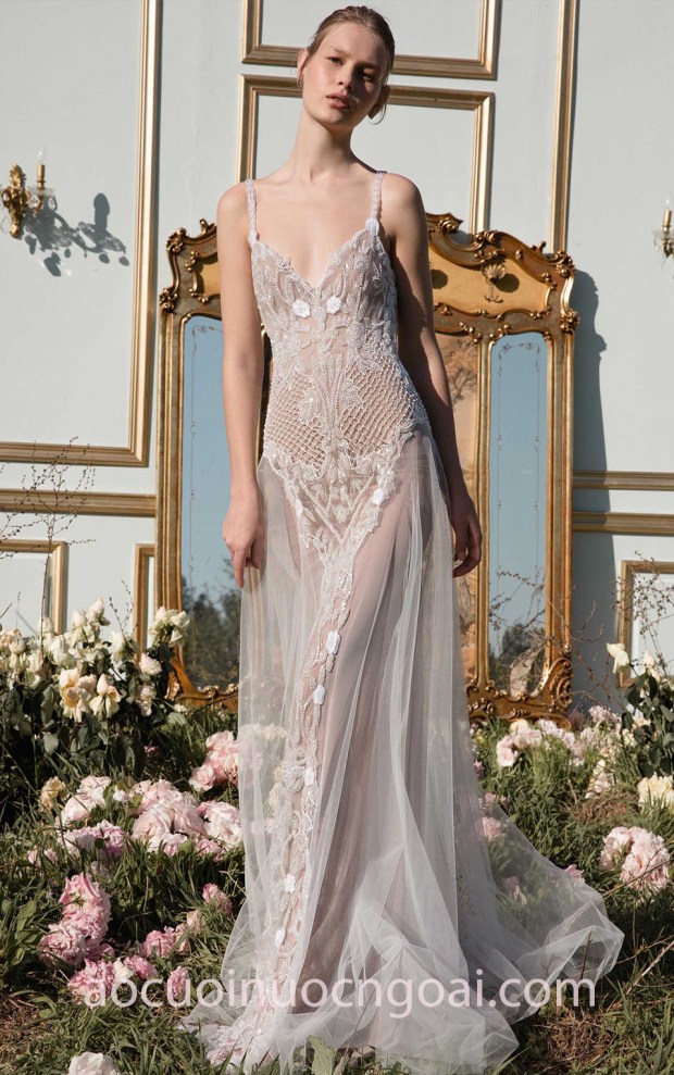 ao cuoi xuyen thau sexy Dana Harel 2018 Garden 565A dia chi may ao cuoi dep sai gon ao cuoi meera meera fashion concept