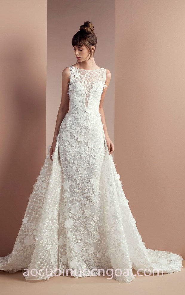 ao cuoi 2 trong 1 2 in 1 wedding dress Tony Ward Bridal 2018 Desert Flower dia chi may ao cuoi dep tp hcm ao cuoi cao cap meera meera fashion concept
