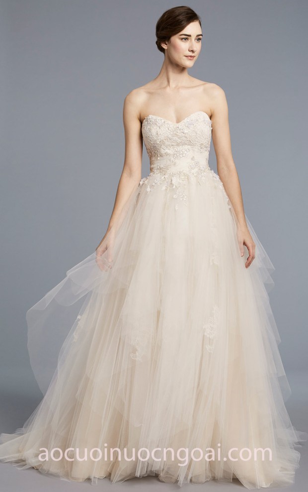 ao cuoi xep tang Anne Barge Spring 2018 BOUVIER dia chi may ao cuoi dep tp hcm ao cuoi cao cap meera meera fashion concept