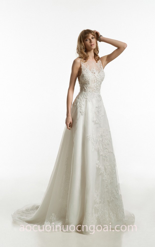 may áo cưới đẹp TP HCM áo cưới chữ a ren Jillian 2018 Lilia địa chỉ may váy cưới đẹp sài gòn xưởng áo cưới Meera Meera Bridal