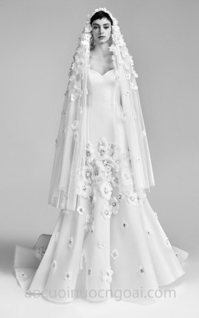 may áo cưới đẹp áo cưới đuôi cá đính hoa Viktor & Rolf 2018 địa chỉ may áo cưới đẹp TP HCM xưởng áo cưới Meera Meera Fashion Concept