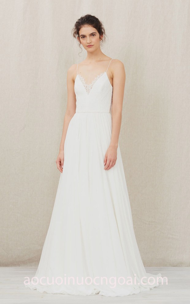 váy cưới dạ tiệc thêu ren đẹp Christos Fall 2018 Odette xưởng may áo cưới tp hcm meera meera fashion concept