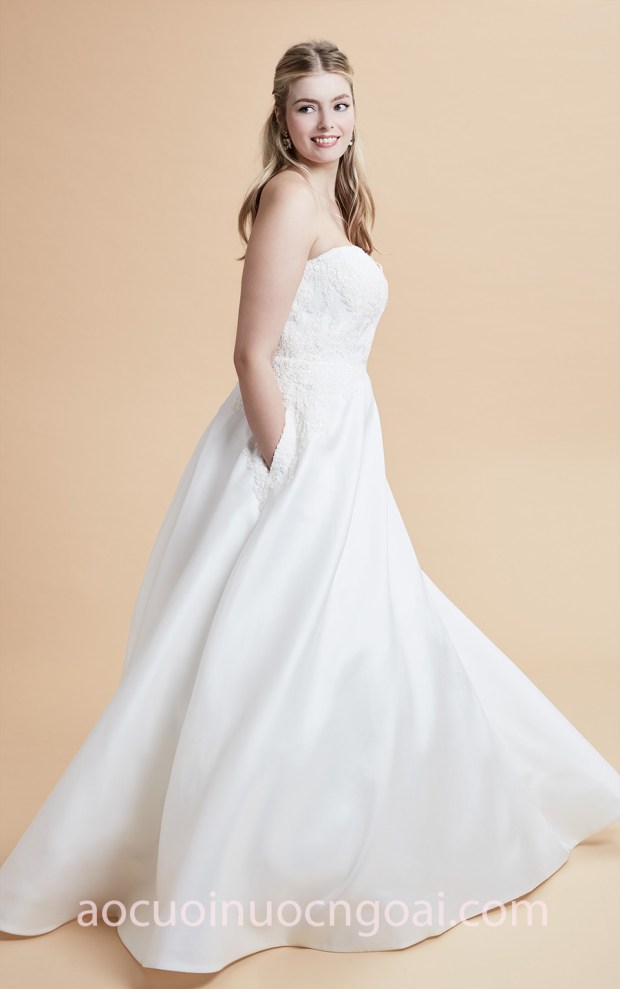 may áo cưới cho cô dâu mập áo cưới cúp ngực Anne Barge 2018 may áo cưới đẹp tp hcm xưởng may váy cưới meera meera fashion concept