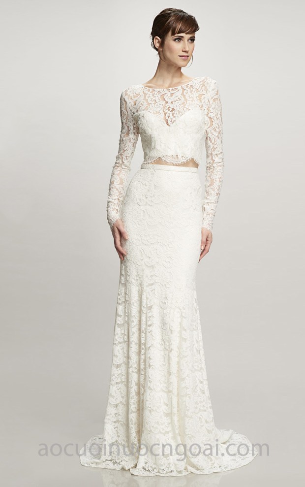 may áo cưới đẹp tp hcm váy cưới crop top tay dài Theia Bridal 2018 Ada áo cưới meera meera fashion concept