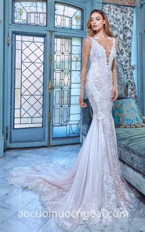 may áo cưới đẹp tp hcm váy cưới đuôi cá xoè lộng lẫy Galia Lahav 2018 Victorian Affinity địa chỉ may áo cưới đẹp sài gòn xưởng may váy cưới cao cấp meera meera