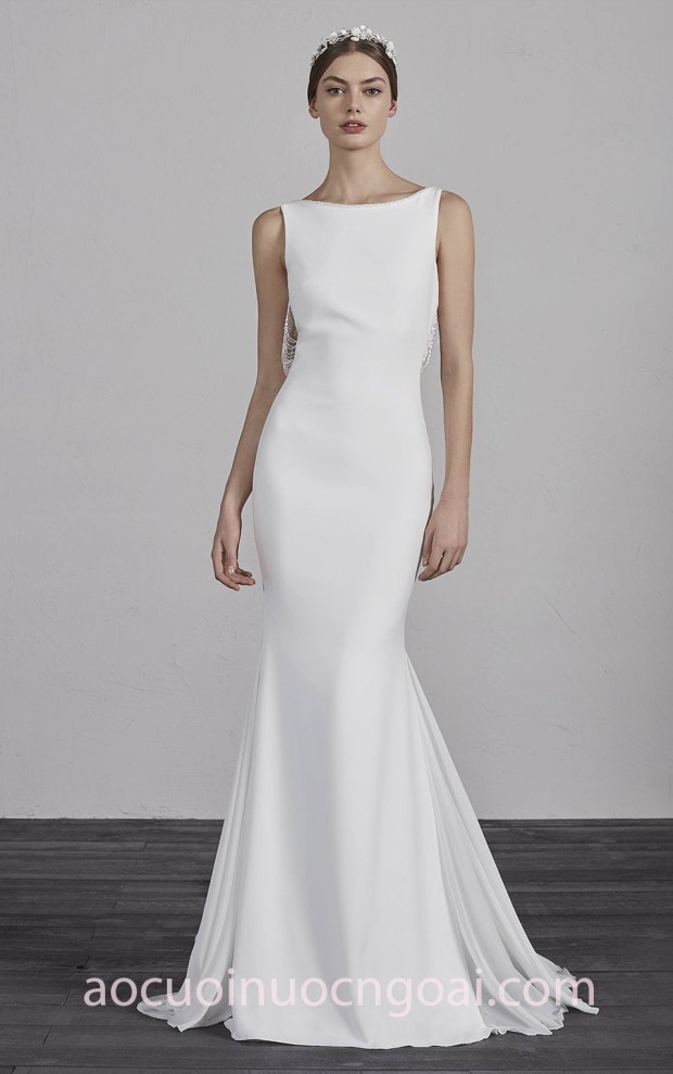 váy cưới đuôi cá đẹp 2018 Pronovias 2018 EOL địa chỉ may áo cưới đẹp tp hcm xưởng may áo cưới cao cấp meera meera fashion concept