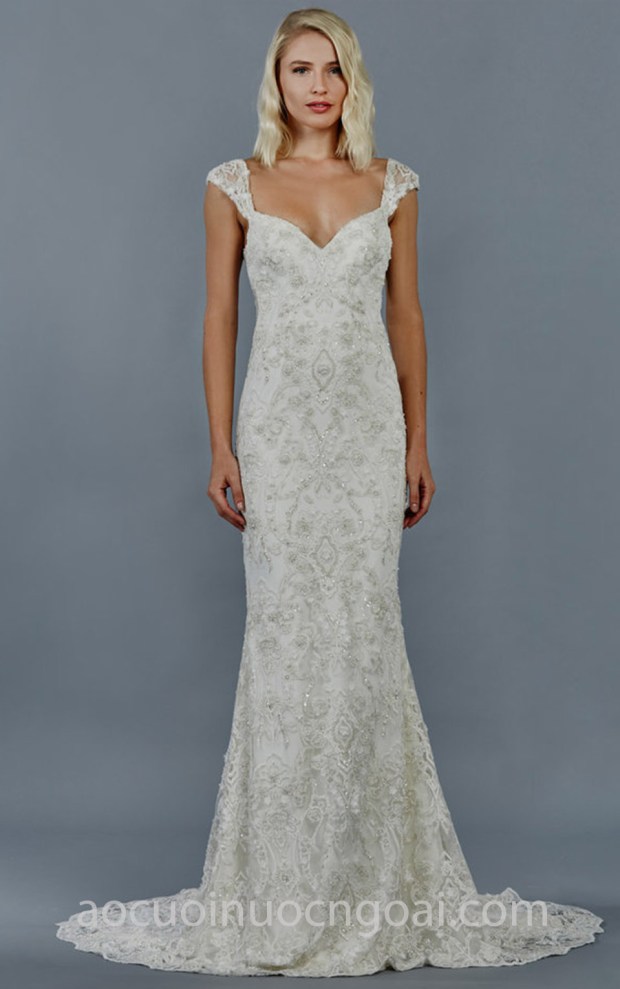 may áo cưới đẹp sài gòn váy cưới đuôi cá Kelly Faetanini FW 2018 KALINDA xưởng may váy cưới sài gòn meera meera fashion concept