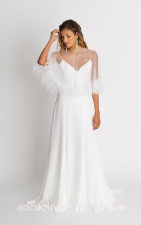 may áo cưới đẹp tp hcm áo cưới cánh tiên Alexandra Grecco 2018 Wren Capelet xưởng may váy cưới sài gòn meera meera fashion concept