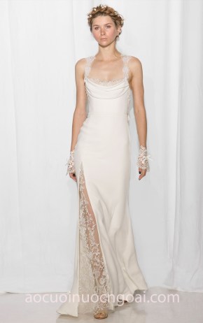 váy cưới dạ tiệc xẻ tà sexy Reem Acra may áo cưới đẹp tp hcm meera meera fashion concept