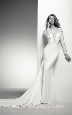 may áo cưới đẹp tp hcm váy cưới đuôi cá Pronovias Priveé 2018 Ideal meera meera bridal