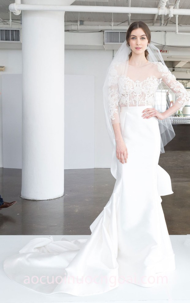 may áo cưới đẹp tp hcm váy cưới đuôi cá marchesa-spring-18 áo cưới meera meera fashion concept