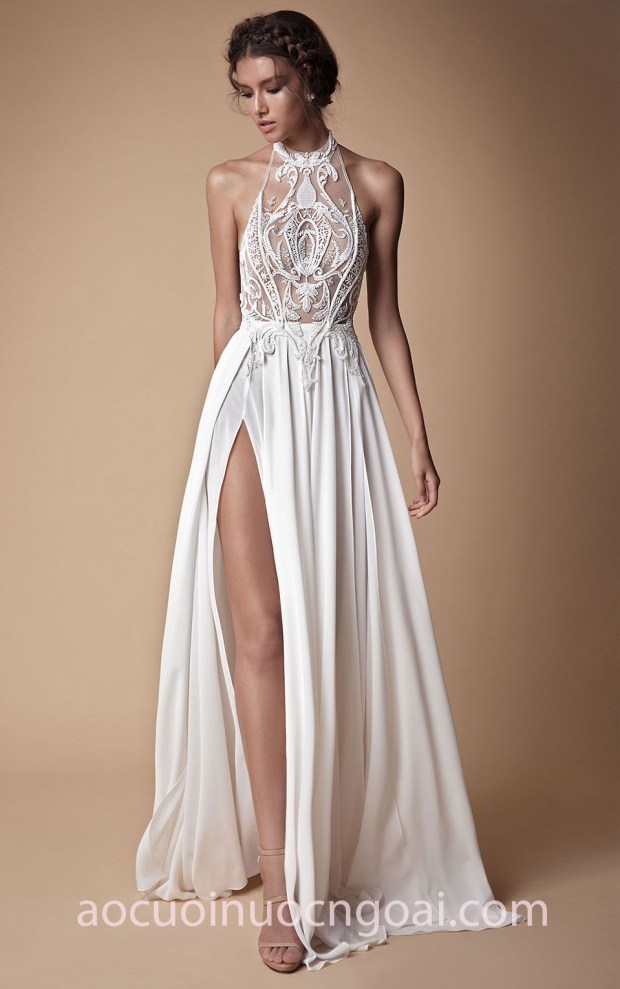 váy cưới xẻ tà sexy Berta SS18 Muse 18 xưởng may áo cưới đẹp sài gòn meera meera fashion concept