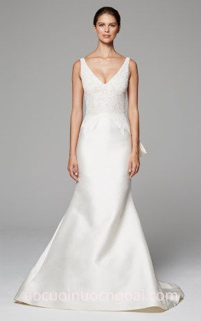 may áo cưới đẹp tp hcm váy cưới đuôi cá Anne Barge Fall 2018 CELINE xưởng may áo cưới meera meera bridal