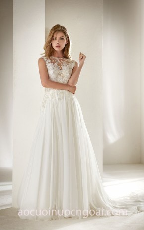 váy cưới cho cô dâu nhỏ con meera meera fashion concept áo cưới đẹp tp hcm sài gòn Pronovias Petite 2018 Atlantis