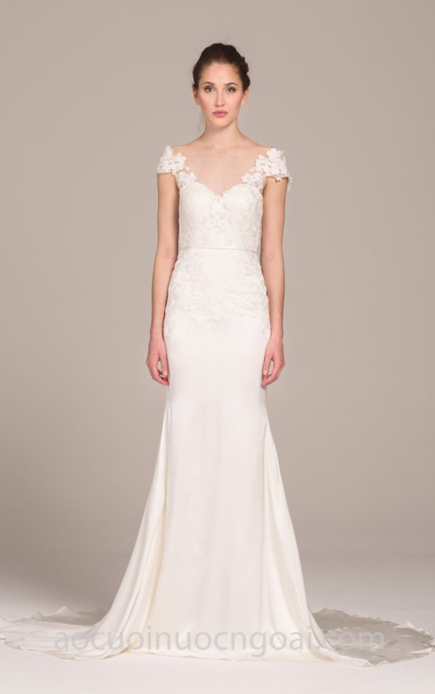 may váy cưới đẹp tp hcm váy đuôi cá Kelly Faetanini SS 2018 EMILIA xưởng may áo cưới meera meera fashion concept