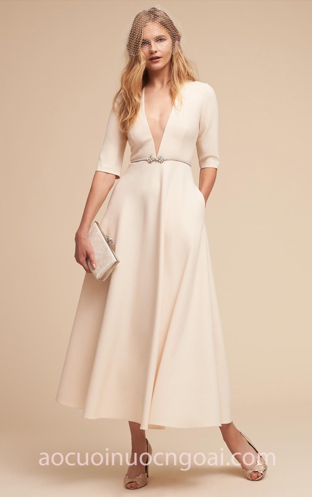 may áo cưới đẹp tp hcm sài gòn meera meera bridal váy cưới tea length BHLDN 2018 Kennedy Dress