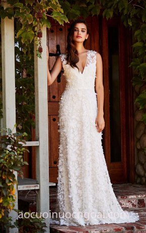 may áo cưới đẹp tp hcm sài gòn váy cưới meera meera áo cưới dạ tiệc đính ren hoa Tadashi Shoji Bridal FW2018 Nissi